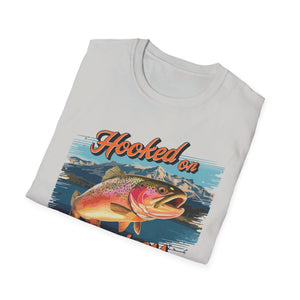 Unisex Softstyle T-Shirt "Hooked on Happiness"