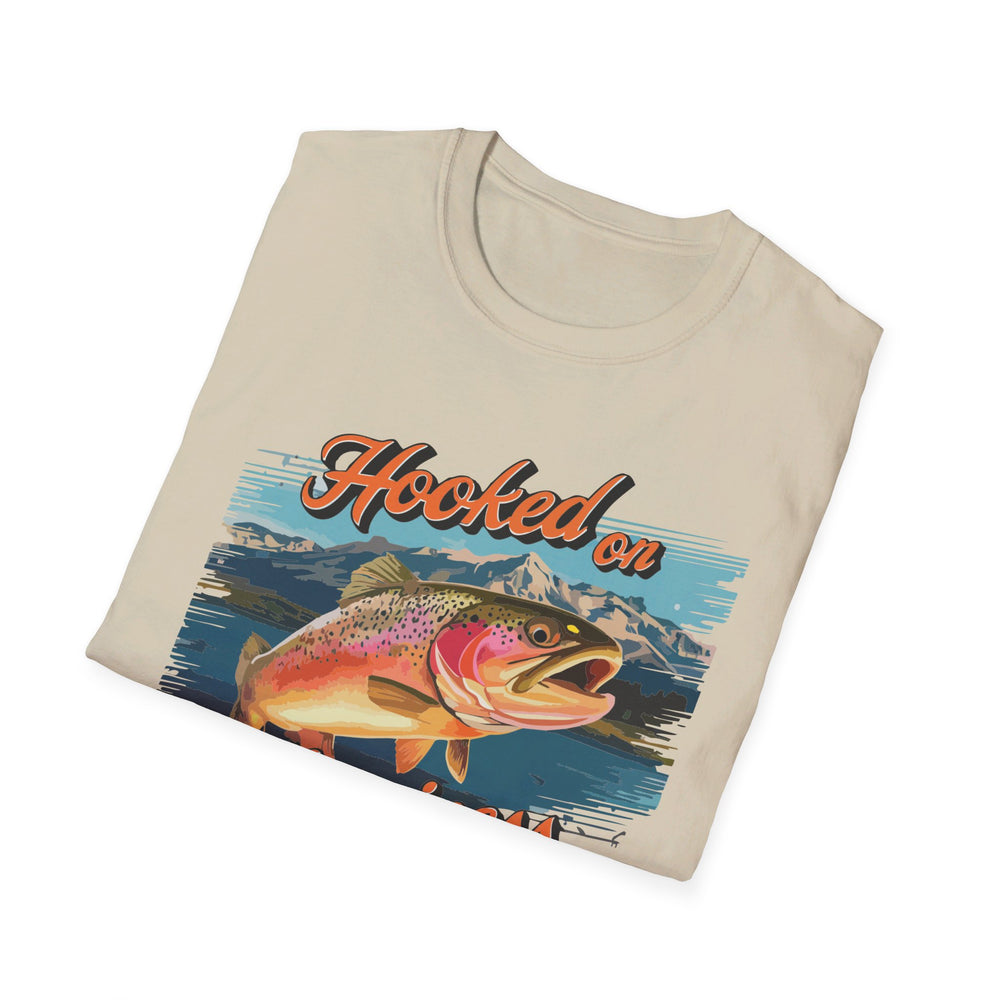 Unisex Softstyle T-Shirt "Hooked on Happiness"