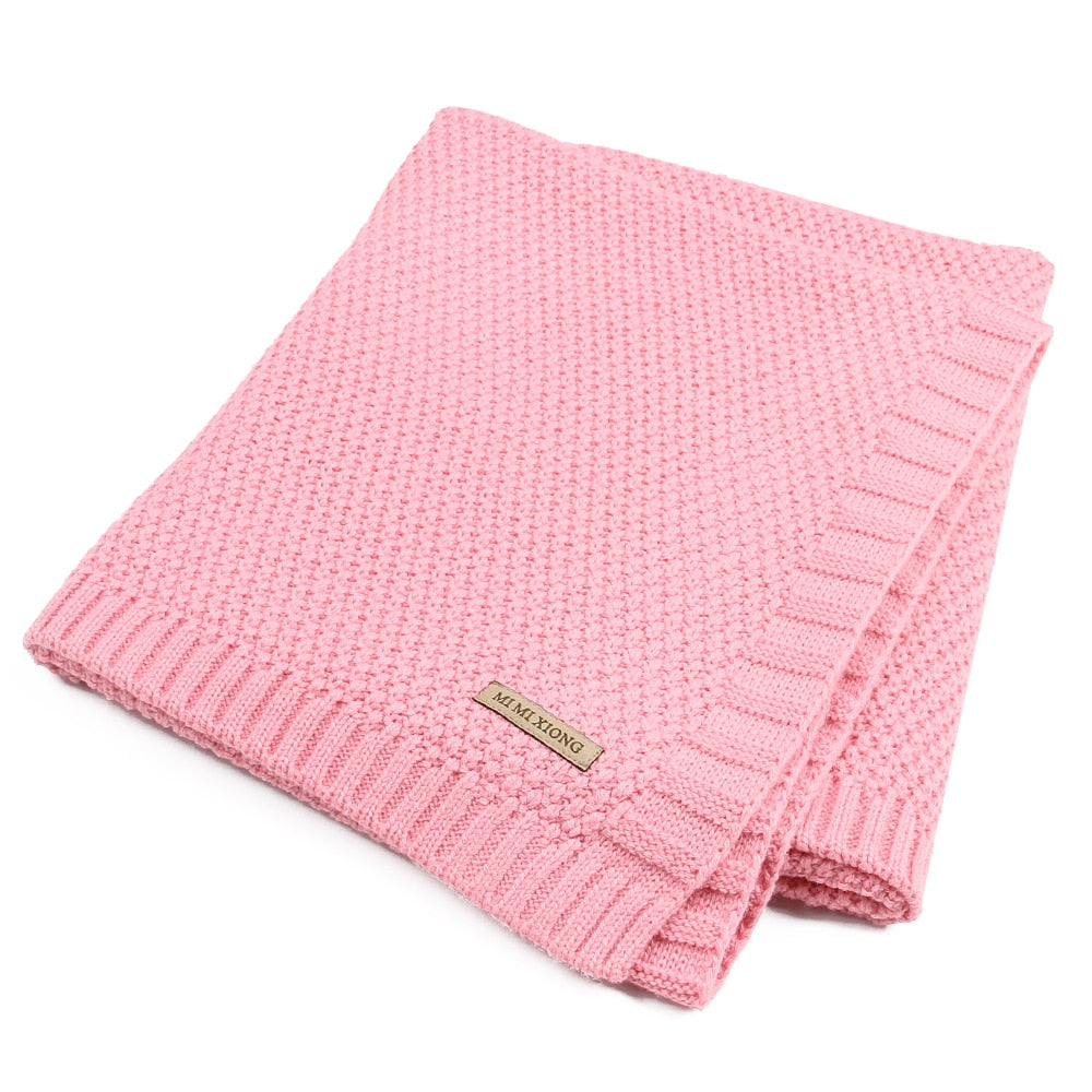 Baby Blanket Knitted Newborn Swaddle Wrap Blanket