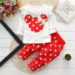 Baby Girls Winter Clothing Sets Cotton Cartoon Mouse