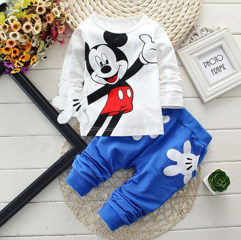 
            
                Load image into Gallery viewer, Baby Boys Cartoon Long Sleeved T-Shirt + Pants
            
        