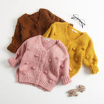 1-3 Years Old Baby Girl Cardigan Sweater