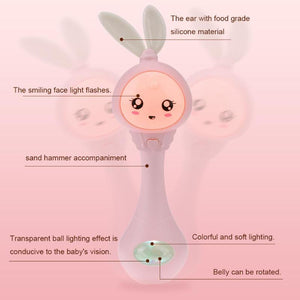 Musical Flashing Baby Rattles For Babies 0-12 Months Old