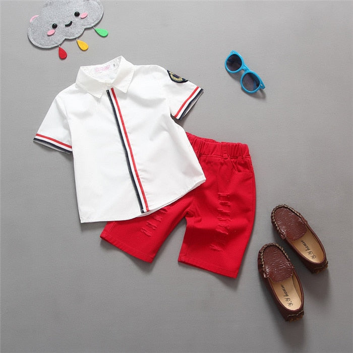 
            
                Load image into Gallery viewer, Baby Boys T Shirts+Shorts Set
            
        