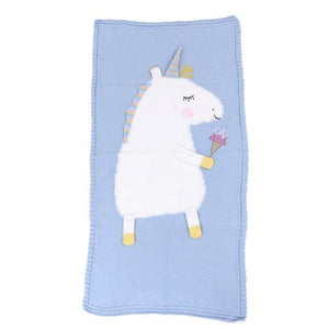 60*120cm Baby Unicorn Blanket - Newborn Baby Bedding
