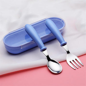 
            
                Load image into Gallery viewer, Baby Feeding Utensil Stainless Steel Cutlery Set
            
        