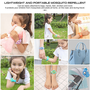Mosquito Repellent Silicone Bracelet Wristband Watch For Children