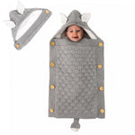 Baby Sleepsack Warm Knitted Swaddling Blanket for 1-12 Month Old Baby