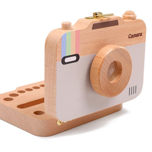 
            
                Load image into Gallery viewer, Wooden Childs Camera Toy For Baby Teeth
            
        