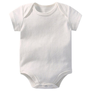 
            
                Load image into Gallery viewer, Newborn romper short sleeve white baby clothes
            
        