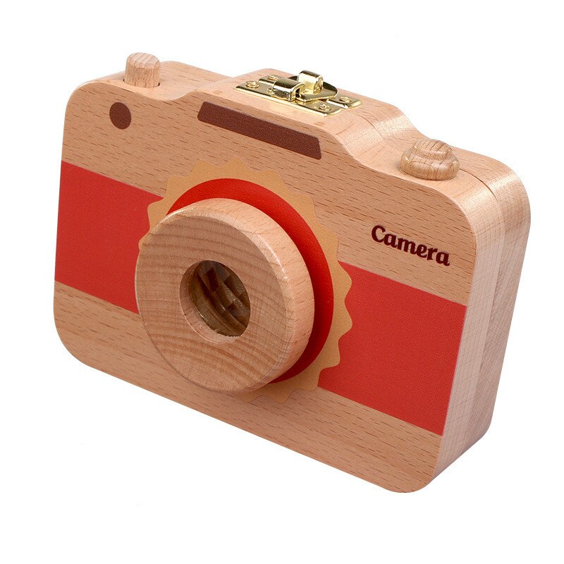 
            
                Load image into Gallery viewer, Wooden Childs Camera Toy For Baby Teeth
            
        