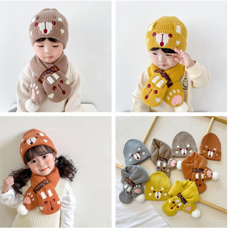 
            
                Load image into Gallery viewer, Cute Cartoon Bear Hat (Two Piece Set)
            
        