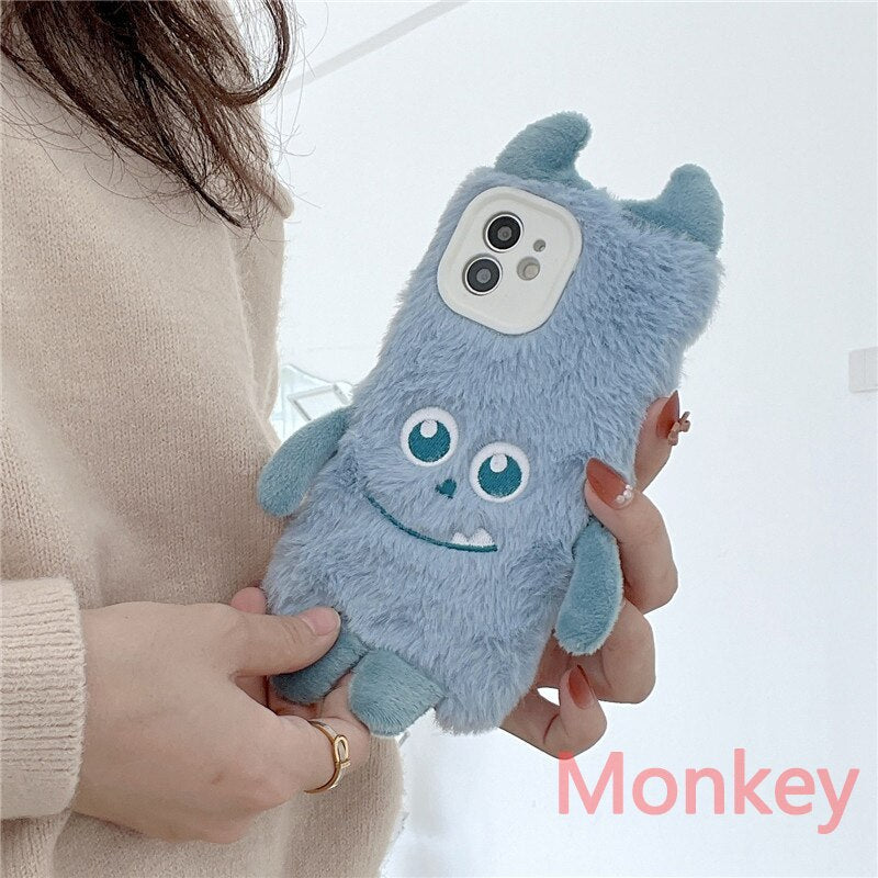 
            
                Load image into Gallery viewer, Funny Little Monster Plush Case For iPhone (Various)
            
        